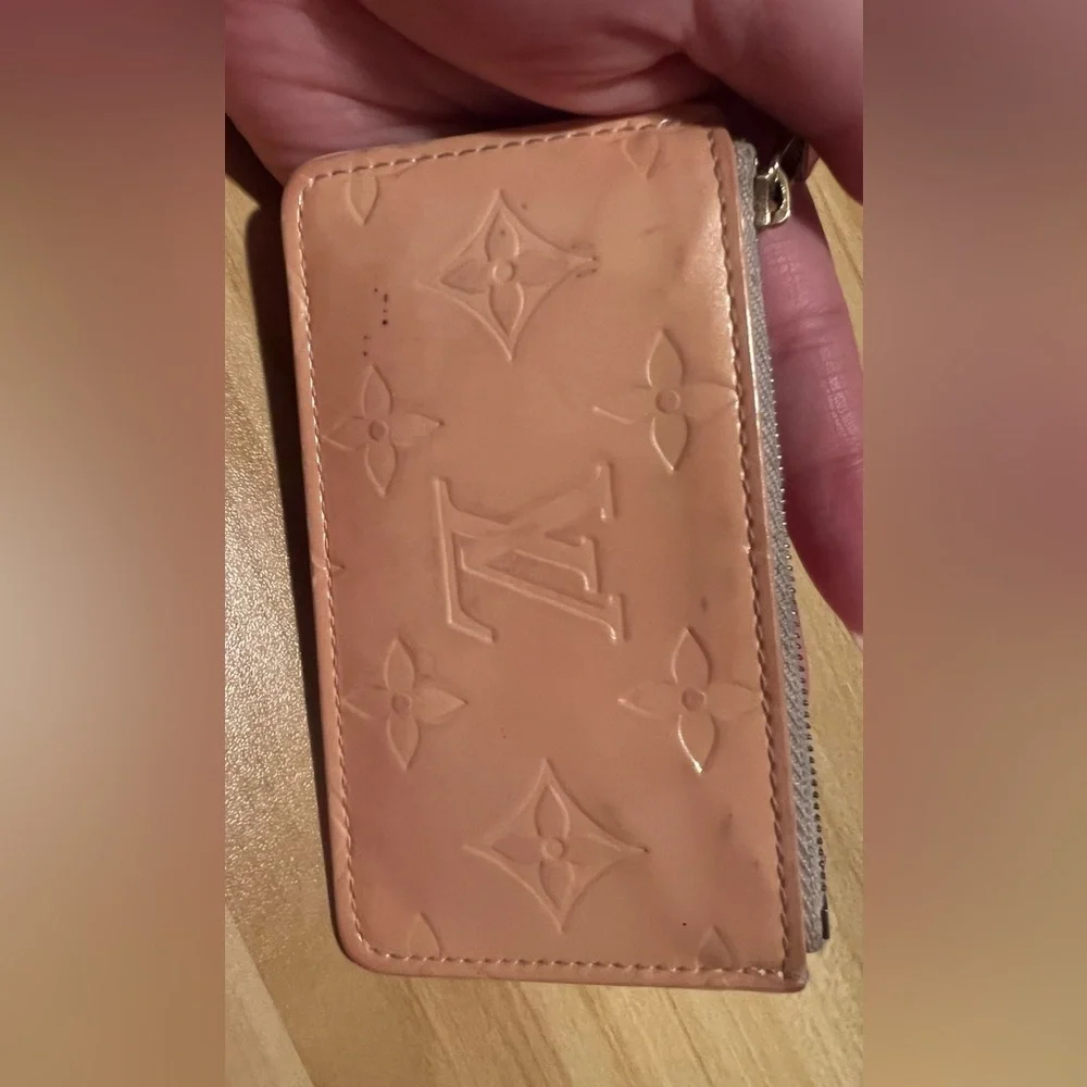 Louis Vuitton Key Cles Pochette Keychain Change Monogram Vernis Coin Pouch LV - Picture 10 of 14